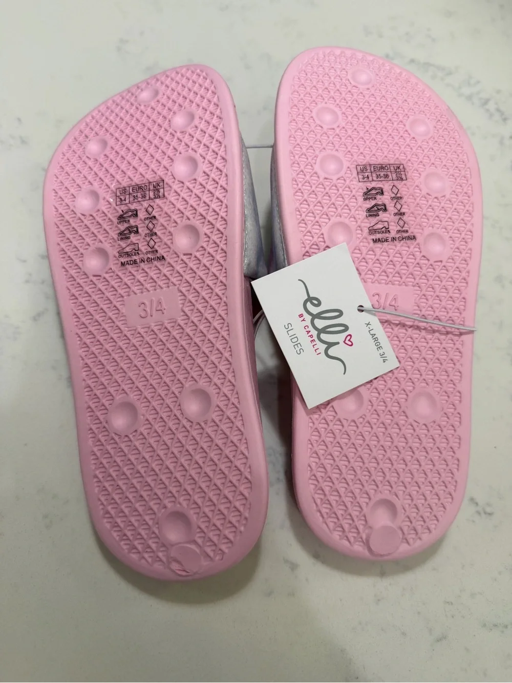 Kids' Pink Unicorn Slide Sandals